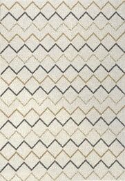 Dynamic Rugs SILVIA 9880-170 Ivory and Gold